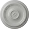 Ekena Millwork Traditional Ceiling Medallion (Fits Canopies up to 2 3/4"), Hand-Painted Frost, 12"OD x 1"P CM12TRFRF - alternate 1